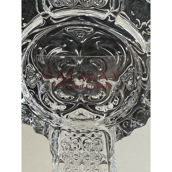 Galway Irish Crystal Cross Paperweight W/ sticker Religion Christianity - Picture 2 of 8